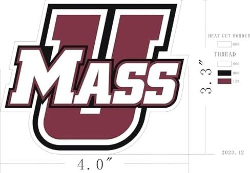 Desert Cactus University of Massachusetts Patch – Embroidered Iron On/Sew On Applique for Blazers, Jackets, Backpacks, Bags, Hats & Tactical Gear – UMass Amherst (Patch - Design A) in Kuwait