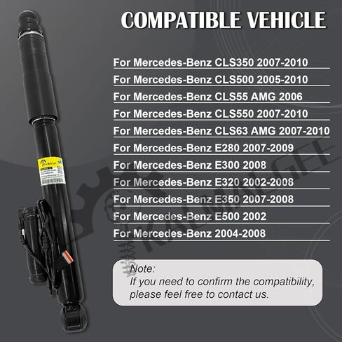 2PCS Rear Shock Absorbers ADS Compatible with Mercedes E-Class W211 CLS C219 2002-2010 in Saudi Arabia