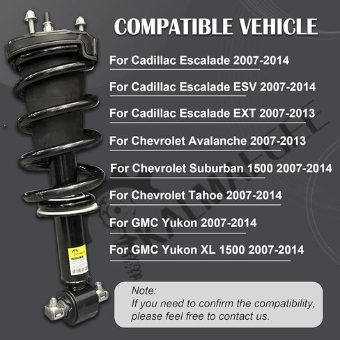 2PCS Front Shock Struts Assembly with Magnetic Ride Control 19353951 for Cadillac Escalade ESV EXT Tahoe Avalanche Suburban 1500, for GMC Yukon/Yukon XL 1500 2007-2014 in Saudi Arabia