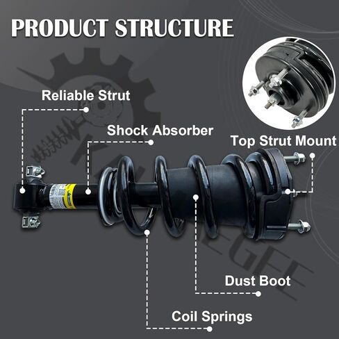 2PCS Front Shock Struts Assembly with Magnetic Ride Control 19353951 for Cadillac Escalade ESV EXT Tahoe Avalanche Suburban 1500, for GMC Yukon/Yukon XL 1500 2007-2014 in Saudi Arabia