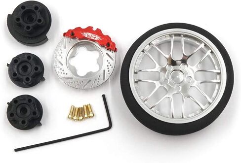 Yeah Racing YA-0626SV Aluminum Transmitter Steering Wheel Set Silver Type B in Saudi Arabia