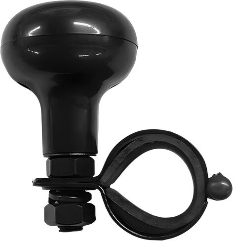 Car Woodgrain Steering Wheel Spinner Knob, Smooth Ball Shape Turning Aid Automotive Power Handle Spinner, Anti Slip Assist Knob to Control Steering Wheel for Cars (Brown) in Saudi Arabia