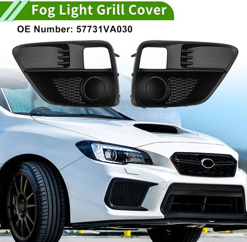 Right Left Fog Light Grill for Subaru WRX 2015-2017 Front Lower Bumper Fog Light Cover Inserts No.57731VA030/57731VA020 ABS 1pair in Kuwait