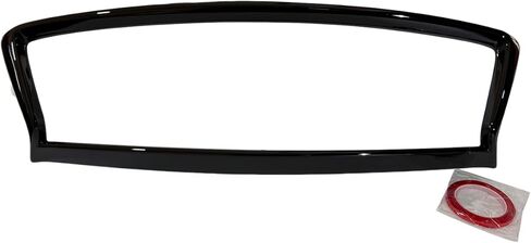 Front Grill Frame Trim Overlay Cover Gloss Black Compatible with Infiniti Q50 2018 2019 2020 2021 2022 2023 2024 in Kuwait