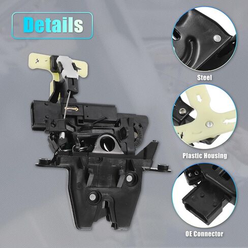 X AUTOHAUX Replacement Rear Liftgate Door Lock Actuator for Chevrolet Malibu 2005-2012 for Pontiac G6 2005-2010 Tailgate Latch Assembly No.20815646 Black in Kuwait