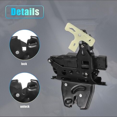 X AUTOHAUX Replacement Rear Liftgate Door Lock Actuator for Chevrolet Malibu 2005-2012 for Pontiac G6 2005-2010 Tailgate Latch Assembly No.20815646 Black in Kuwait