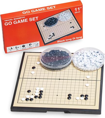 Go Game Set 11 inches - Foldable, Portable and Travel Set, (19 x 19) Strategic Magnetic Board Game (weiqi) in Saudi Arabia