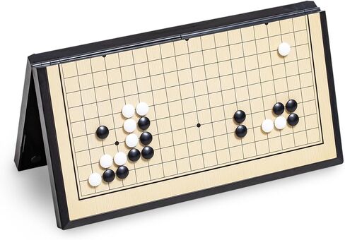 Go Game Set 11 inches - Foldable, Portable and Travel Set, (19 x 19) Strategic Magnetic Board Game (weiqi) in Saudi Arabia