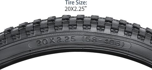 YUNSCM 2-PCS 20" Bike Tires 20x2.25/58-406 and 20" Bike Tubes Schrader Valve Compatible with Mountain/Off Road Bike 20x2.20 20x2.25 20x2.30 Bicycle Tires and Tubes (P-1098) in Saudi Arabia