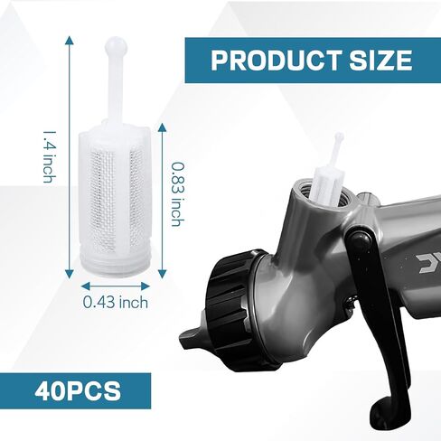 Hovom 40PCS Disposable Paint Strainers, 120 Micron HVLP Gravity Spray Gun Filters, Automotive Paint Gun Filters with Fine Nylon Mesh, Universal Fits Most Gravity Feed Sprayers Spray Guns (40 PCS) in Saudi Arabia