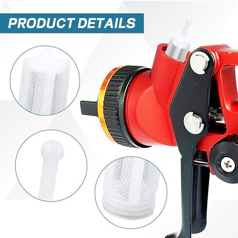 Hovom 40PCS Disposable Paint Strainers, 120 Micron HVLP Gravity Spray Gun Filters, Automotive Paint Gun Filters with Fine Nylon Mesh, Universal Fits Most Gravity Feed Sprayers Spray Guns (40 PCS) in Saudi Arabia