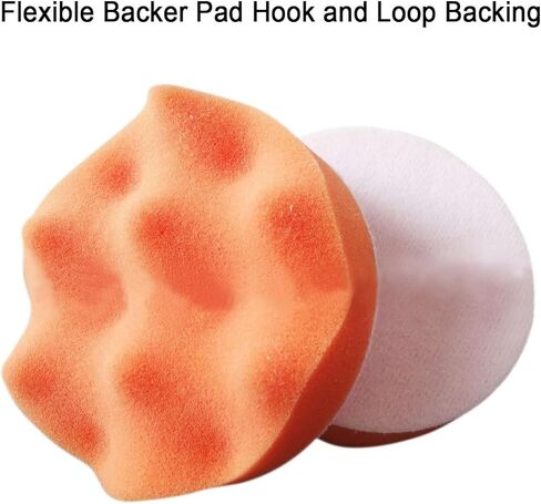3-inch Soft Wave Sponge FoamWaffle Pad Buffing Sponge Pads,10-Pack Φ3/75mm high 1-in/25mm for Compounding Polishing and Waxing Car Polisher Soft Wave Foam Waffle Pad in Saudi Arabia
