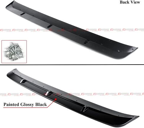 ST Style 3PC Painted Gloss Black Pearl Front Bumper Lip Splitter Spoiler Kit Compatible for 2019-2021 BMW X3M X4M Competition F97 F98 in Saudi Arabia