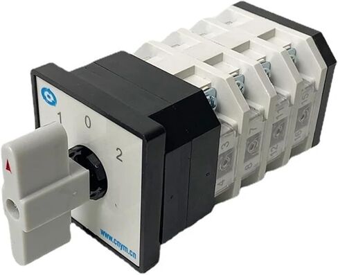 16 Terminals Cam Switch LW12-16/4 Three Positions On-Off-On DIY Rotary Changeover Dual Power 5.5kw Motor Control Two Loads in Saudi Arabia