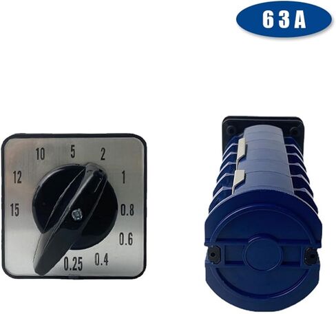 63A 6 Poles 10 Positions Cam Switch Changeover Rotary Combination Knob Master Control Circuit 22 Terminals LW28 LW26-63/6 in Saudi Arabia