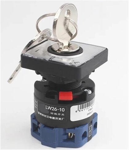 LW26-10 C02/1 Two Gear 10A 690V Single Hole 16mm Key Power Cut-Off Rotary Cam Switch Universal Conversion in Saudi Arabia