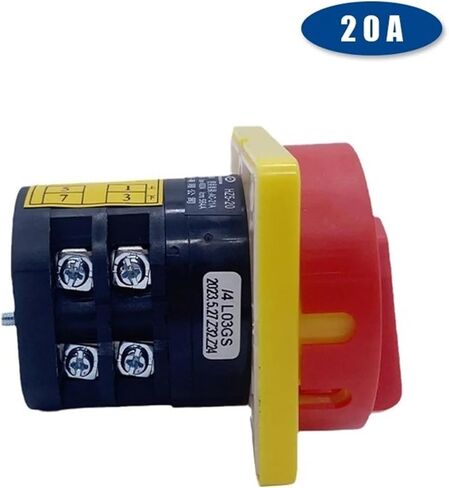 Padlock Rotary Cam Switch HZ5-20/4 L03GS Off-ON Silver Contact AC380V 20A Two Poles Machine Tool Motor Control in Saudi Arabia