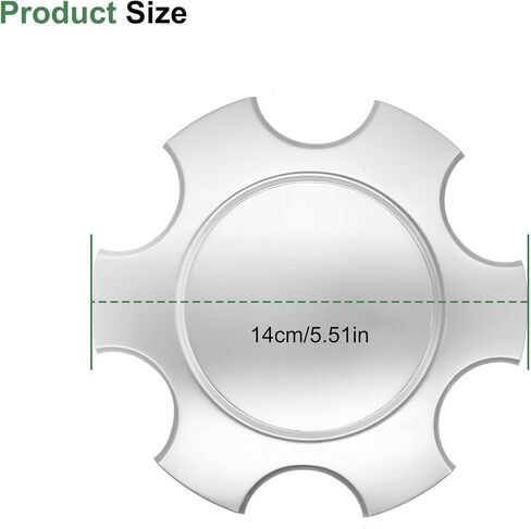 4 PCS Wheel Center Hub Caps Fit for 6 Lug Tundra 17 Inch 5 Double Spoke Silver Wheels 2003-2006 for Sequoia 17 Inch 5 Double Spoke Silver Wheels 2003-2007 Replaces# 42603-AF030 in Kuwait