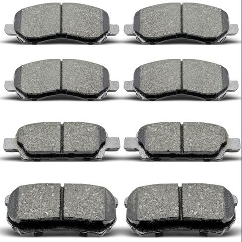 Front Rear Ceramic Brake Pads 8 Pieces Set fit for Dodge Avenger Caliber,for Jeep Compass Patriot,for CHRYSLER 200 SEBRING in Saudi Arabia