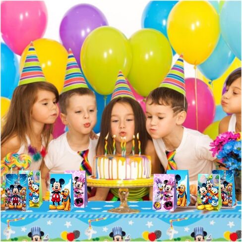 KERWHIS 12Pcs Mickey Clubhouse Party Gift Bags Goodie Bags for Mickey Clubhouse Themed Birthday Decorations Party Supplies in Saudi Arabia