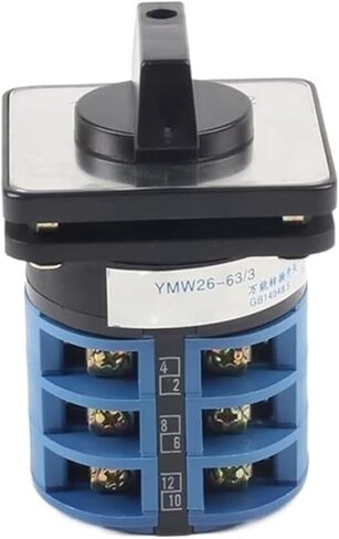 Rotary Switch 3 Postion 690V 63A 2 Pole 8 Terminal YMW26-63/2 Universal Switch in Saudi Arabia
