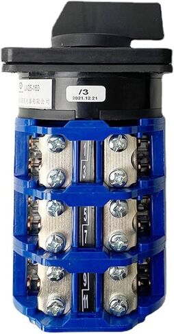 LW26-160A Cam Switch 2/3/4/5/6/7/8 Positions 160A Rotary Changeover 12 Terminals Screws Silver Contact LW28 YMW26-160/3(160A-123) in Saudi Arabia