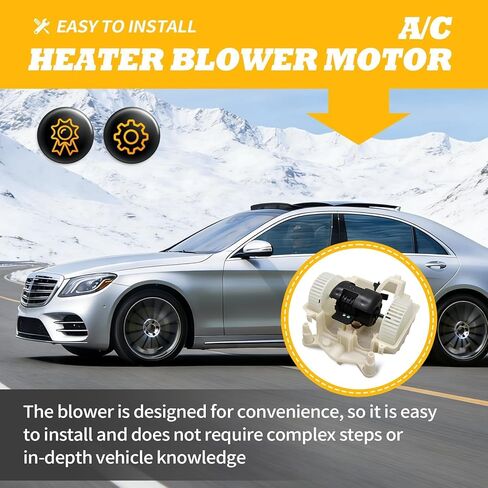 A/C Heater Blower Motor Assembly Compatible with W222/C217 Series S450 S550 S560 S600 S650 S550e S560e S63 AMG S65 AMG Front Side 87461 A2228202214 2228202214 in Kuwait