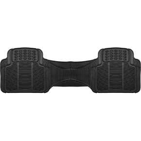 TLH Heavy-Duty Black Rubber Floor Mats - Universal Fit Rear Set, Trimmable for Cars, Climaproof All Weather Automotive Mats for Most Sedan, SUV, and Truck in Saudi Arabia