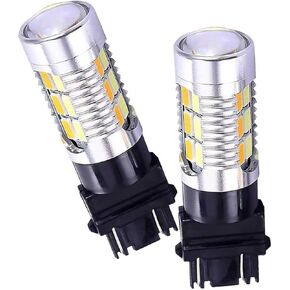 2 PCS 3157 Car LED Turn Signal Bulbs, T25 3047 3057 Dual Color Switchback Bulb, 20SMD Super Bright Indicator Light, Plug and Play Replacement for Most Trucks SUVs Cars (White & Yellow) in Saudi Arabia
