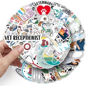 Aesthetic Paw Print Stickers 50 Pieces Cute Cartoon Cat Dog Animals Pack | Cool Colorful Deacls Graffiti Vinyl PVC Waterproof for Water Bottle Skateboard Luggage (Paw) in Saudi Arabia