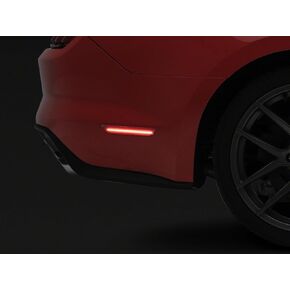 Raxiom Axial Series LED Side Marker Lights; Rear; Smoked Compatible for 15-23 Mustang in Saudi Arabia