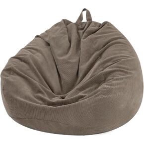 Bean Bag Chair Cover (No Filler) for Kids and Adults,Beanbag Stuffed Animal Storage Without Filling Plush Toys Holder and Organizer Soft Premium Corduroy 200L in Saudi Arabia