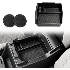 3PCS Center Console Organizer Tray for 2025 2026 Subaru Forester Premium/Sport/Limited/Touring (NOT for 2025 Subaru Forester Wilderness), ABS Black Armrest Storage Box Tray Insert Accessories in Saudi Arabia