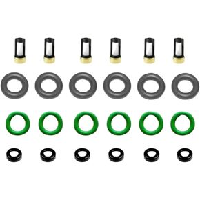 Fuel Injector Repair Seal O-rings Filters Caps for 2008-2017 Accord, Crousstour 08-13 MDX 13-18 RDX 08-12 RL 08-14 TL 10-13 TSX 10-13 ZDX 3.0L 3.5L 3.7L V6 in Saudi Arabia