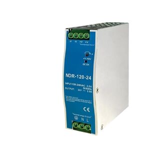1pcs 12V 24V 48V NDR120W 100-120VAC/180-240VAC Industrial DIN Rail Mounted AC to DC Single Output Switching Power Supply(NDR-120W-12V 10A) in Saudi Arabia