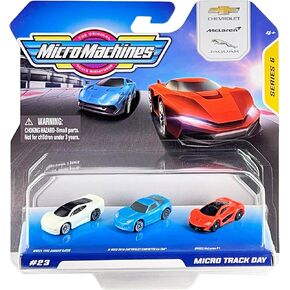 Micro Machines 2021 Series 6 Starter Pack #23 Micro Track Day - 1992 Jaguar XJ220, 2010 Corvette C6 Z06, McLaren P1 in Saudi Arabia