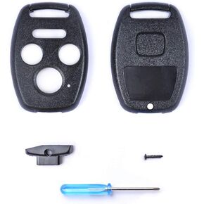 Mikkuppa Honda Key Fob Cover Shell - Replacement for Honda Accord Civic EX Pilot Key Fob Keyless Entry Remote Shell Case & Pad with Screwdriver in Saudi Arabia