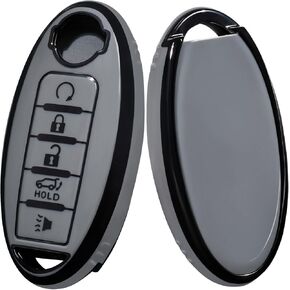 Compatible with Nissan Key Fob Cover Soft TPU Key Case for Infiniti X-Trail Rogue Altima Quest Pathfinder Sentra Patrol CIMA Fuga Armada Teana Murano 5 Buttons Key Shell in Saudi Arabia