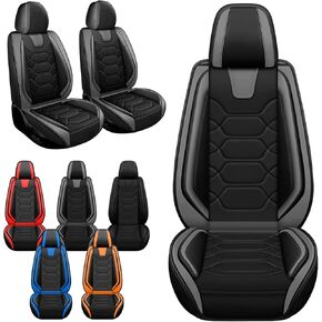Car Seat Covers Full Set for Toyota Corolla 1995-2025,Durable Waterproof Luxury Universal,Easy to Install Napa Leather Cover Set for Cars,Full Seats,with Pillow,Black Red in Saudi Arabia
