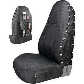 Car Seat Cover Protector for Tesla Model X, Fit Anti-Slip Bucket Seat Protector with Multiple Storage Bags, Easy to Store and Install, Suitable for Long-Distance Travel in Saudi Arabia