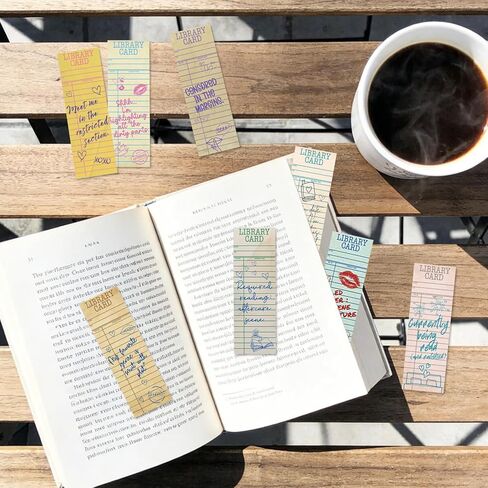 100 Pcs Spicy Romance Paper Bookmarks, Funny Smut Library Card Paper Bookmark for Women Man, Retro Library Page Marks for Adults Reading Lovers Bookish Accessories Gifts in Saudi Arabia