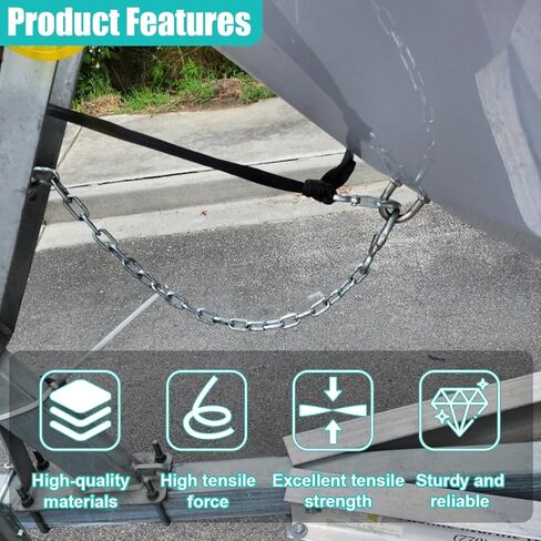 Trailer Winch Strap with Safety Snap Hook, 2" x 20' 10000 IBS Heavy Duty Polyester Car Tow Rope, Universal Auto Towing Accessories for Vehicles, Boats and Jet Ski in Saudi Arabia