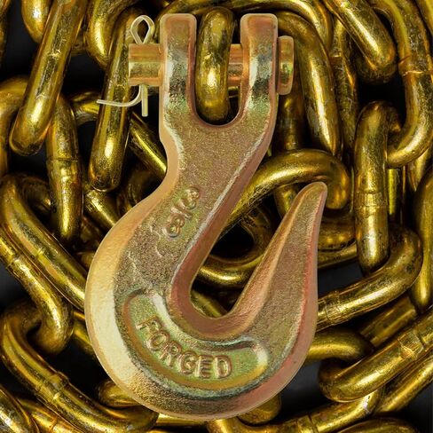3/8" Clevis Slip Hook - 6,600 LBS WLL Heavy Duty Grade 70 Tow Chain Hook - Forged G70 Steel Trailer Towing Hook with Wide Throat - Tie Down Slip Hook for Truck, Tractor, Trailer(10Pack) in Saudi Arabia