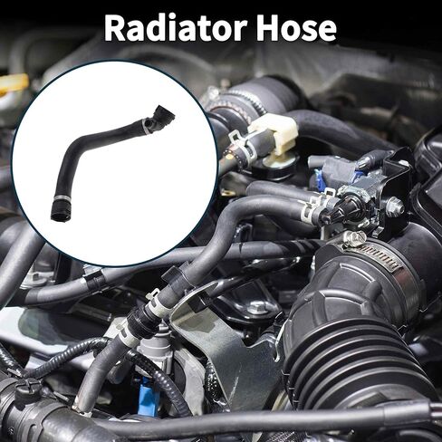 Radiator Hose No.17128662836 for BMW 230i Base 2.0L 2017-2021 Rubber Coolant Pipe Black 1 Pc in Kuwait