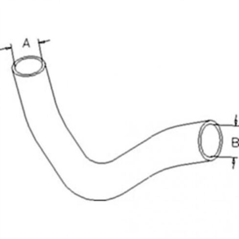 Radiator Hose - Lower fits Kubota B2710 B2910 B7800 6C070-58570 in Kuwait