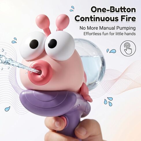 Pink Electric Water Gun for Kids Ages 8-12, Automatic Water Blaster with Unique Ant-Shaped Design, Outdoor Summer Pool Toys Squirt Gun for Boys and Girls in Saudi Arabia