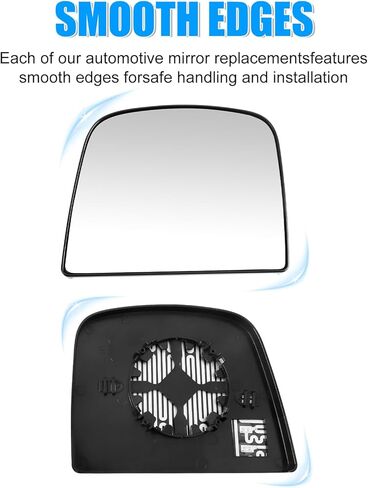 Compatible with Chevrolet Chevy Express GMC Savana 2500 Van 2008-2021, Upper Driver Left Side Mirror Glass, Heated Rear View Mirror with Backing Plate in Saudi Arabia