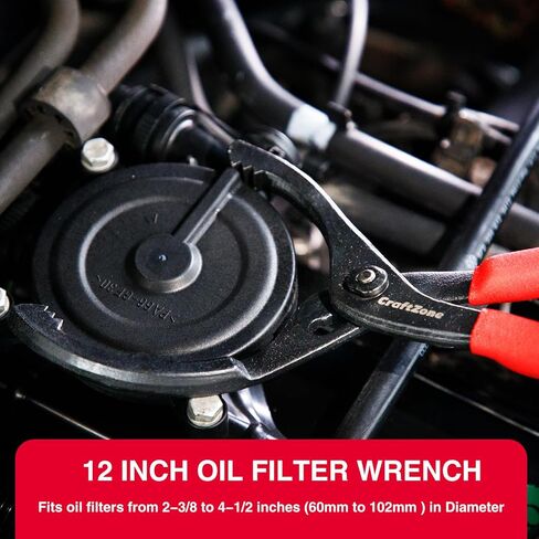 24 Piece Professional Pliers Tool Set with Storage Rack, Snap Ring, Needle Nose, Long Reach, Lineman's, Groove Joint and Diagonal Cutting Pliers, Cable Cutter, Wire Stripper and Filter Wrench in Saudi Arabia