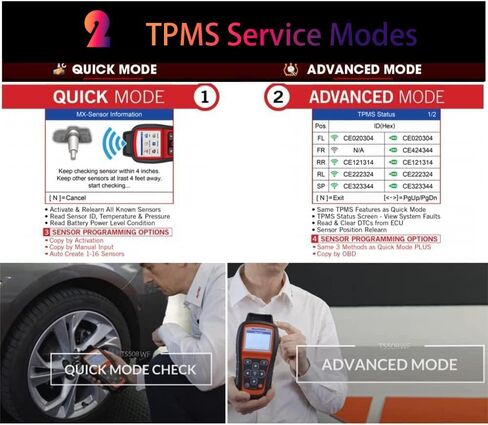 Autel MaxiTPMS TS508WF TPMS Programming Tool TPMS Relearn/Reset MX Sensor Free Clear TPMS DTCs Activate Tire Sensor Program MX Sensor Advanced TS401 / TS408 / TS508 in Saudi Arabia