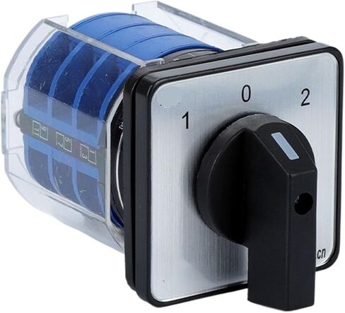 LW26-32/3 Changeover Rotary Cam Switch with Plastic Cover 660V 32A 3 Poles On-Off-On Control Motor LW28 YMW26(0123) in Saudi Arabia